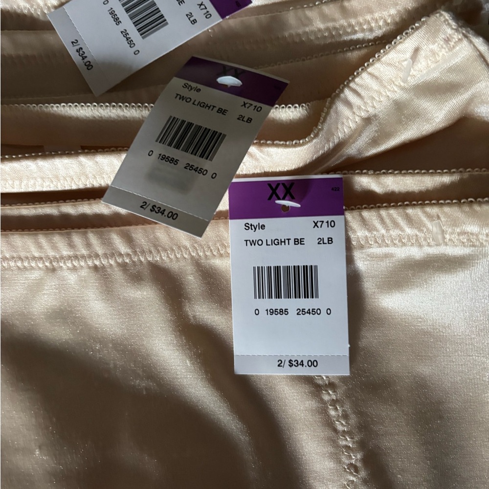 NWT - Bali Firm Control Shaping Brief 8 pairs XXL